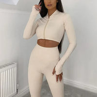 Gym Set Women Tracksuit Clearance Sale Yoga Suit for Fitness 2025 Sport Outfit for Woman Sportswear Pilates Clothes Khaki XL L