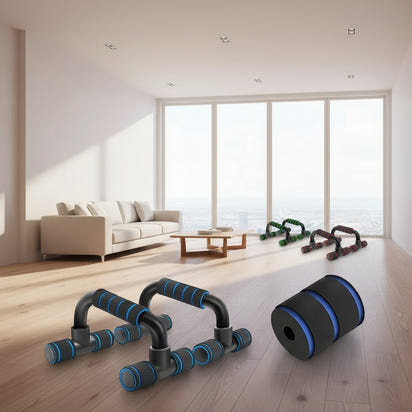 1Pair U-Shaped Push-Up Rack Fitness Equipment Hand Sponge Grip Muscle Training Push up Bar Chest Home Gym Body Building